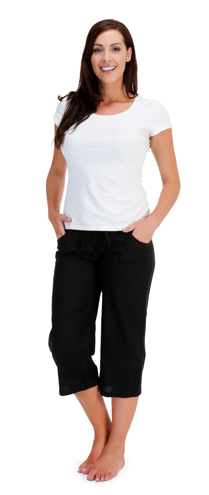 casual capri pants outfit